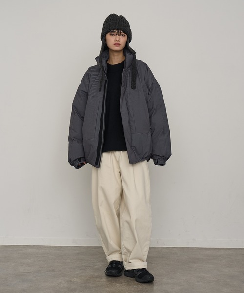 NOGLE(ノグル)の「【NOGLE/ノグル】スタンドパテッドジャケット(ダウンジャケット/コート・レディース・ブラック系その他/ブラック/ブラウン系その他/アイボリー・FREE)」の7枚目の写真
