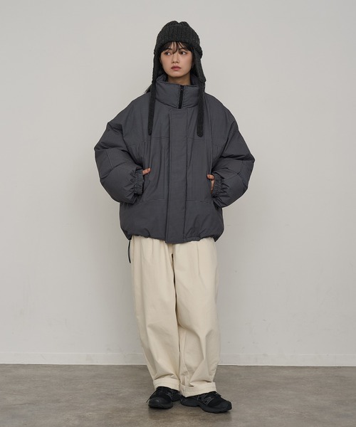 NOGLE(ノグル)の「【NOGLE/ノグル】スタンドパテッドジャケット(ダウンジャケット/コート・レディース・ブラック系その他/ブラック/ブラウン系その他/アイボリー・FREE)」の13枚目の写真