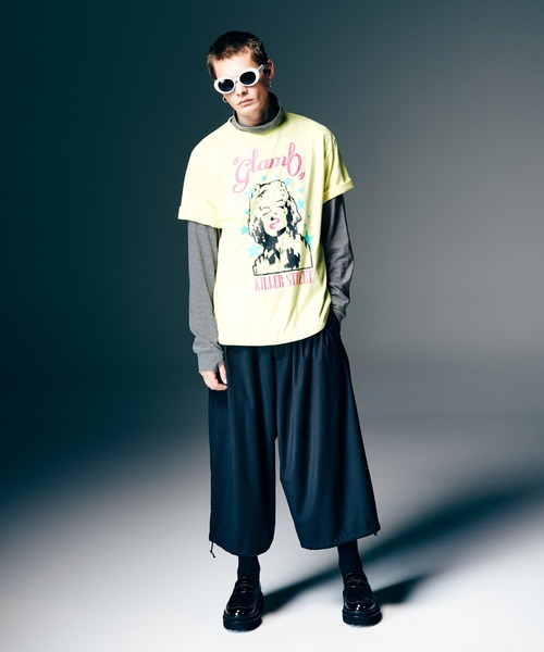 glamb（グラム）の「Killer Street T-Shirt / キラーストリートTシャツ（Tシャツ/カットソー・メンズ・イエロー/ホワイト/ブラック・S/M/L）」の14枚目の写真
