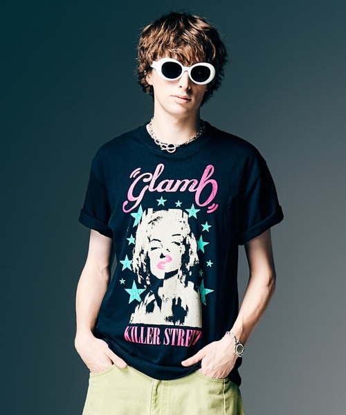 glamb（グラム）の「Killer Street T-Shirt / キラーストリートTシャツ（Tシャツ/カットソー・メンズ・イエロー/ホワイト/ブラック・S/M/L）」の8枚目の写真