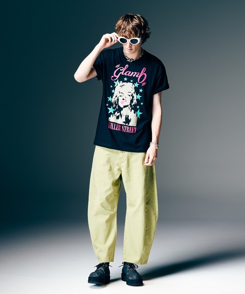 glamb（グラム）の「Killer Street T-Shirt / キラーストリートTシャツ（Tシャツ/カットソー・メンズ・イエロー/ホワイト/ブラック・S/M/L）」の11枚目の写真