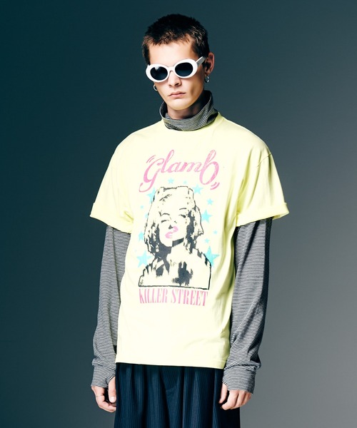 glamb（グラム）の「Killer Street T-Shirt / キラーストリートTシャツ（Tシャツ/カットソー・メンズ・イエロー/ホワイト/ブラック・S/M/L）」の19枚目の写真