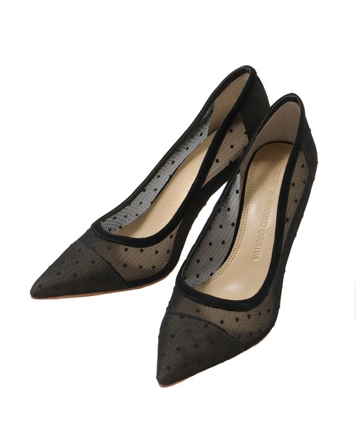 TSURU by Mariko Oikawa（ツルバイマリコオイカワ）の「TSURU by Mariko Oikawa / Alexa(オーガンジードットパンプス WW-2253880)（パンプス・レディース・ブラック・36/37）」の4枚目の写真