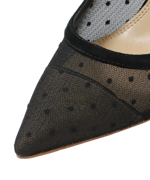 TSURU by Mariko Oikawa（ツルバイマリコオイカワ）の「TSURU by Mariko Oikawa / Alexa(オーガンジードットパンプス WW-2253880)（パンプス・レディース・ブラック・36/37）」の9枚目の写真