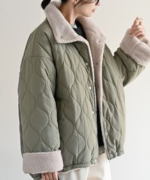 rps（アールピーエス）の「ボア×キルティングリバーシブルジャケット（ダウンジャケット/コート）」