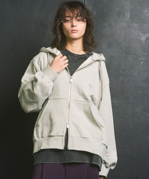 UNISEX》【ONE-MILE WEAR】Prime-Over Zip Hoodie/ワンマイルウェア
