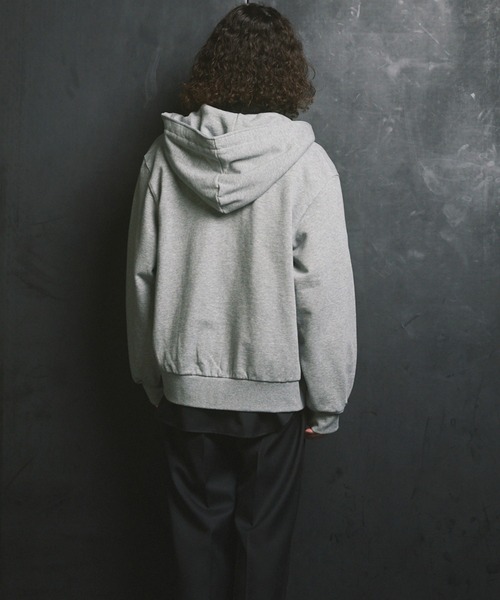 MAISON SPECIAL(メゾンスペシャル)の「《UNISEX》【ONE-MILE WEAR】Prime-Over Zip Hoodie/ワンマイルウェアプライムオーバージップパーカー【MAISON SPECIAL/メゾンスペシャル】■セットアップ対応■(パーカー・メンズ・ブラック/オフホワイト/グレー/チャコールグレー・2/1/0)」の20枚目の写真