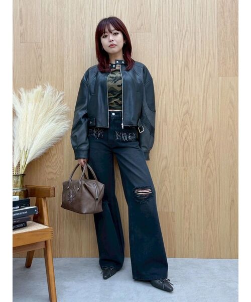 EVRIS（エヴリス）の「エンブレムボストンBAG（ボストンバッグ・レディース・ブラック/ブラウン/ホワイト・FREE）」の16枚目の写真