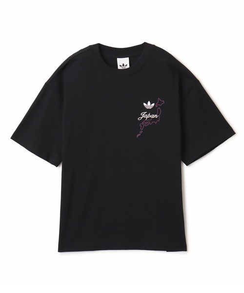 adidas(アディダス)の「adidas JAPAN S/S TEE / アディダス ジャパン ショートスリーブ ティー(Tシャツ/カットソー・メンズ・ブラック・XXL/XL/L/M/S)」の4枚目の写真