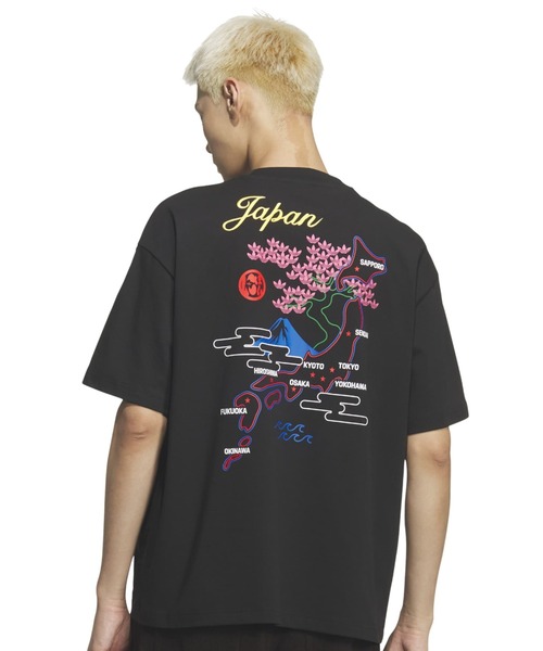 adidas(アディダス)の「adidas JAPAN S/S TEE / アディダス ジャパン ショートスリーブ ティー(Tシャツ/カットソー・メンズ・ブラック・XXL/XL/L/M/S)」の8枚目の写真