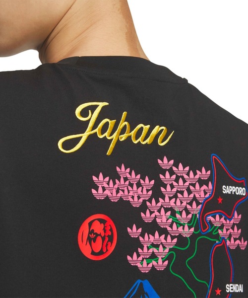 adidas(アディダス)の「adidas JAPAN S/S TEE / アディダス ジャパン ショートスリーブ ティー(Tシャツ/カットソー・メンズ・ブラック・XXL/XL/L/M/S)」の7枚目の写真