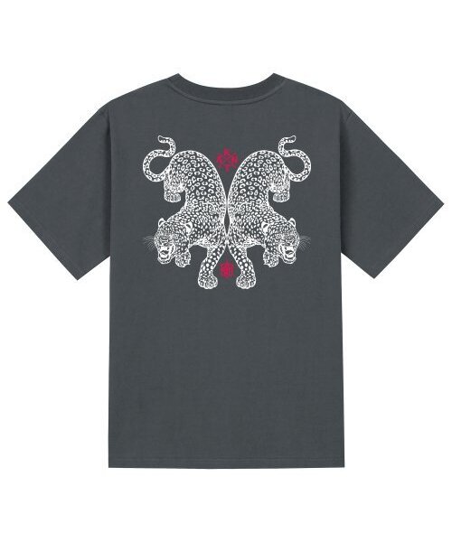 KAN6312(カン6312)の「KTG0102 タイガー 半袖Tシャツ - グレー(Tシャツ/カットソー・メンズ・その他・SMALL/LARGE/MEDIUM/X-LARGE)」の1枚目の写真