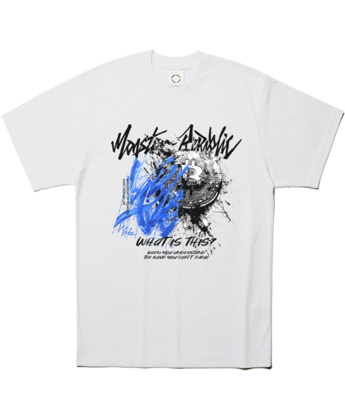 MONSTER REPUBLIC(モンスターリパブリック)の「ビットコインバイブ ビビッドブルーTシャツ ホワイト(Tシャツ/カットソー・レディース・その他・MEDIUM/SMALL/X-LARGE/LARGE)」の2枚目の写真