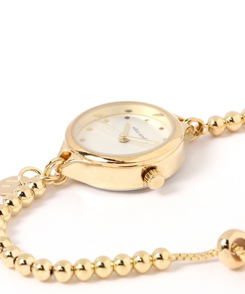 niko and...（ニコアンド）の「チェーンブレスレットウォッチ（アナログ腕時計・レディース・イエロー/グレー・0）」の4枚目の写真
