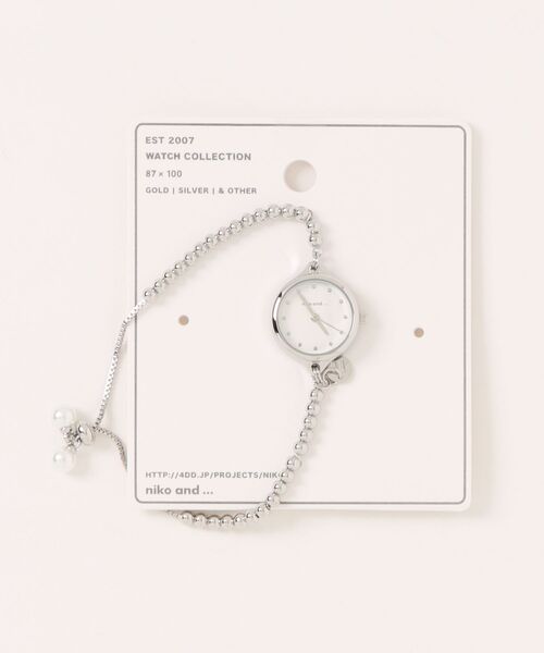 niko and...（ニコアンド）の「チェーンブレスレットウォッチ（アナログ腕時計・レディース・イエロー/グレー・0）」の9枚目の写真