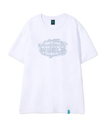 [アナザーワールド]コットンルーズフィット半袖Tシャツ_ホワイト