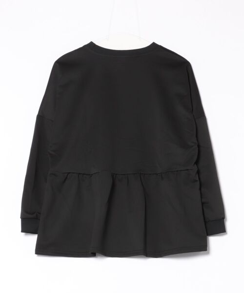 VIBGYOR（ヴィブジョー）の「FReePLACe/長袖 フレア トップス トレーナー X12700（スウェット・レディース・ホワイト/ブラック・L/M）」の4枚目の写真