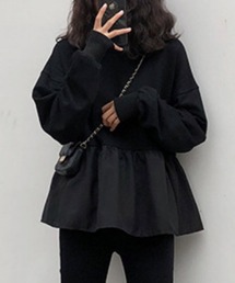 VIBGYOR | FReePLACe/長袖 フレア トップス トレーナー X12700(スウェット)