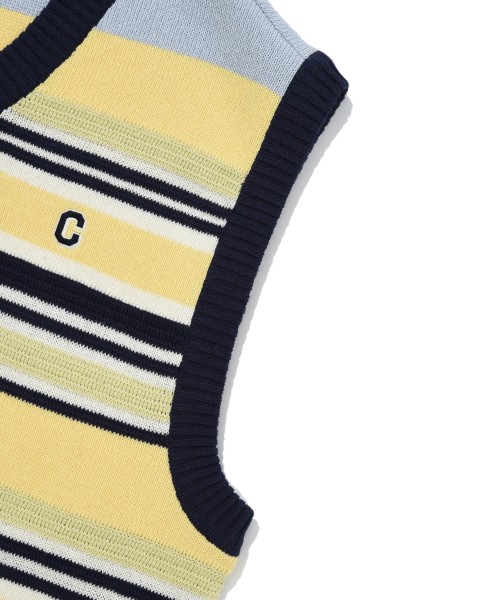 COVERNAT(カバーナット)の「マルチストライプニットベストイエロー(ベスト・レディース・その他・SMALL/X-LARGE/LARGE/MEDIUM)」の5枚目の写真
