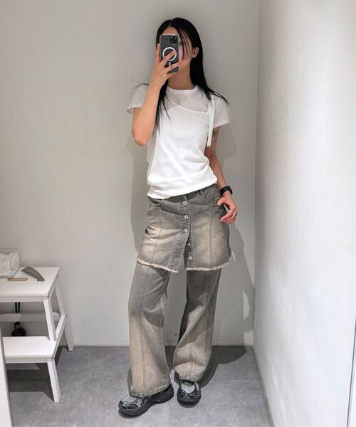 INSILENCE WOMEN（インサイレンスウーマン）の「ディバイドデニムスカートASH GREY（スカート・レディース・その他・SMALL/MEDIUM/LARGE）」の11枚目の写真