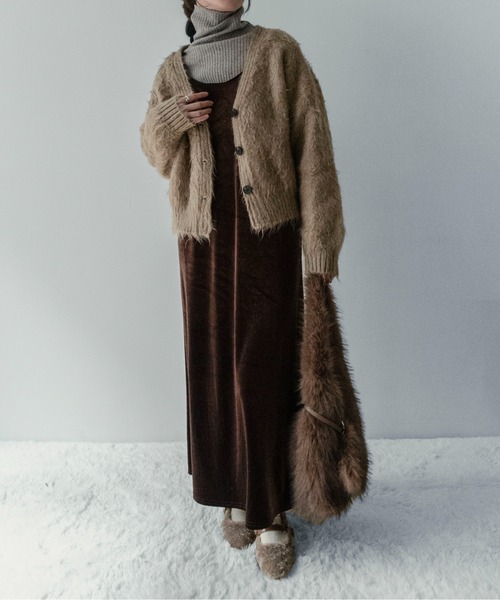 on:nue（オンニュ）の「【on:nue】[選べる4色展開] フェイクファー ポーチ付きトートバッグ（ショルダーバッグ・レディース・アイボリー/グレー/ベージュ/ブラウン・FREE）」の21枚目の写真