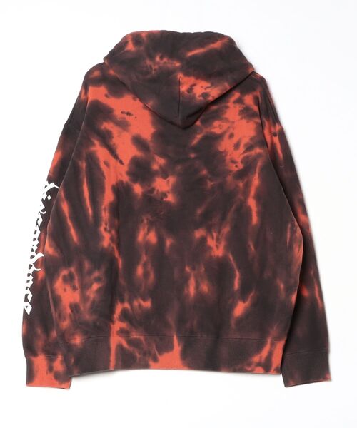 Children of the discordance（チルドレン オブ ザ ディスコ-ダンス）の「Children of the discordance / HAND DYEING & LOGO PRINT HOODIE E / COTDCS-232E（パーカー・メンズ・オレンジ/ブラック・2）」の3枚目の写真