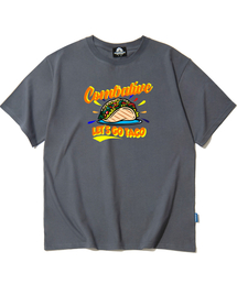 タコチル グラフィックTシャツ - グレー