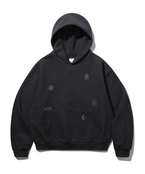 URBANSTOFF(アーバンストッフ)の「ヴィンテージシンボル クロップフーディ(チャコール)(パーカー・レディース・その他・MEDIUM/LARGE)」の1枚目の写真