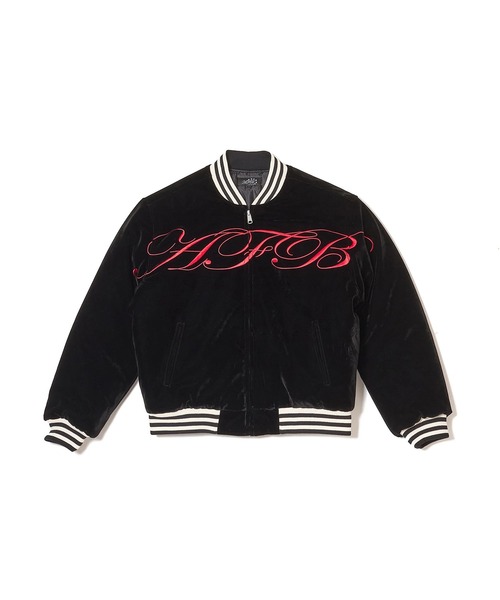 AFB（エーエフビー）の「SIGNATURE BOMBER JACKET（ブルゾン・メンズ・ブラック/ブルー・L/M）」の2枚目の写真