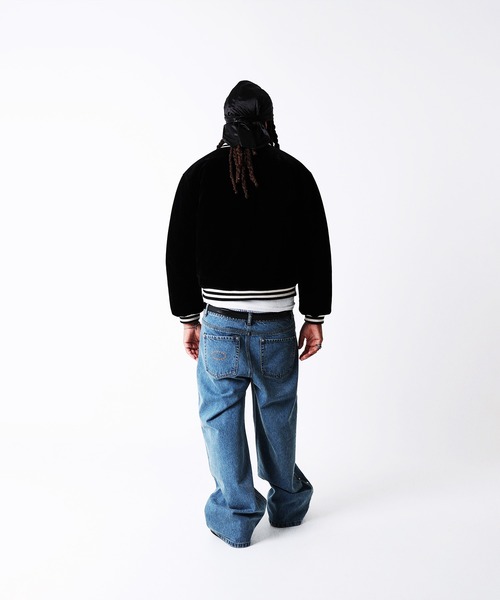 AFB（エーエフビー）の「SIGNATURE BOMBER JACKET（ブルゾン・メンズ・ブラック/ブルー・L/M）」の6枚目の写真