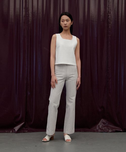 38COMEONCOMMON(38カモンコモン)の「FLAT SQUARE SLEEVELESS (WHITE)(Tシャツ/カットソー・レディース・その他・FREE)」の4枚目の写真