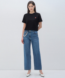 ハートベーカーパッチTシャツブラック