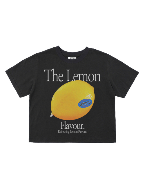 MATCHGLOBE(マッチグローブ)の「レモンフレーバークロップTシャツ(ブラック)(Tシャツ/カットソー・レディース・その他・FREE)」の6枚目の写真