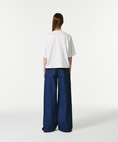 CURRENT（カレント）の「AIME CROP HALF SLEEVES T-SHIRT [WHITE]（Tシャツ/カットソー・レディース・その他・FREE）」の7枚目の写真