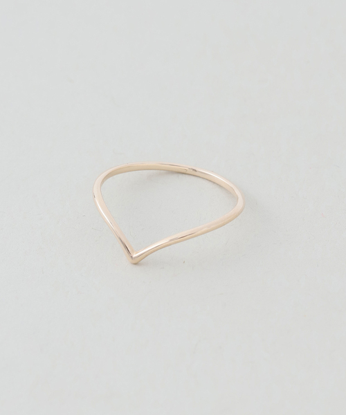 SLOBE IENA(スローブイエナ)の「《WEB限定サイズあり》SLOBE Vリング K10(リング・レディース・ゴールド・FREE/11)」の8枚目の写真