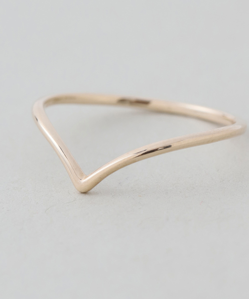 SLOBE IENA(スローブイエナ)の「《WEB限定サイズあり》SLOBE Vリング K10(リング・レディース・ゴールド・FREE/11)」の10枚目の写真