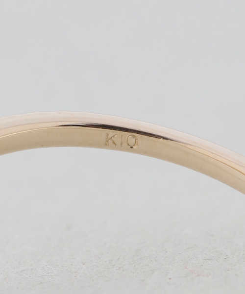 SLOBE IENA(スローブイエナ)の「《WEB限定サイズあり》SLOBE Vリング K10(リング・レディース・ゴールド・FREE/11)」の11枚目の写真