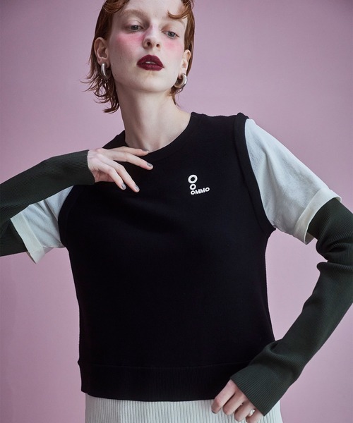 OMMO(オーエムエムオー)の「MULTICOLOR LAYERED KT TOP(ニット/セーター・レディース・ブルー/グレー/ブラック/ピンク・F)」の13枚目の写真