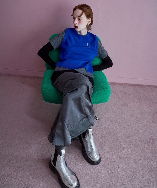 OMMO(オーエムエムオー)の「MULTICOLOR LAYERED KT TOP(ニット/セーター・レディース・ブルー/グレー/ブラック/ピンク・F)」の10枚目の写真