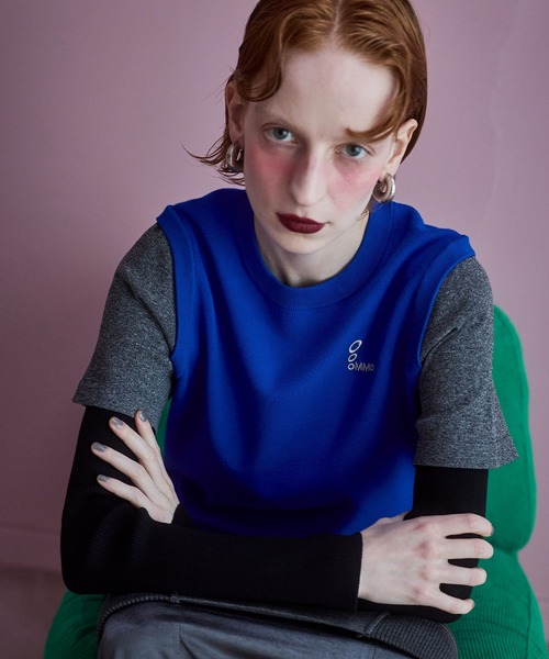 OMMO(オーエムエムオー)の「MULTICOLOR LAYERED KT TOP(ニット/セーター・レディース・ブルー/グレー/ブラック/ピンク・F)」の5枚目の写真