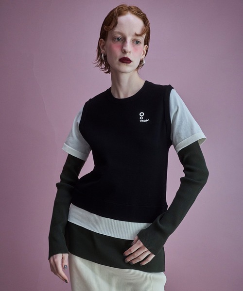 OMMO(オーエムエムオー)の「MULTICOLOR LAYERED KT TOP(ニット/セーター・レディース・ブルー/グレー/ブラック/ピンク・F)」の12枚目の写真