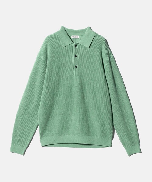 BEAUTY&YOUTH UNITED ARROWS（ビューティーアンドユースユナイテッドアローズ）の「ギマ コットン アゼ 3ボタン ポロカラー ニット ウォッシャブル（ニット/セーター・メンズ・ケリーグリーン/コバルトブルー・XL/L/M/S）」の19枚目の写真