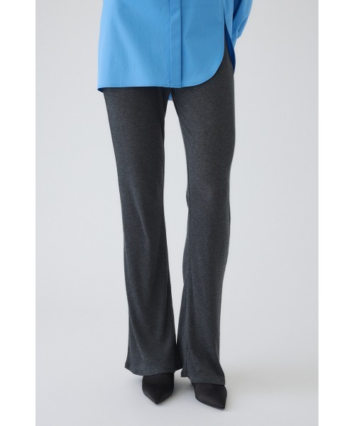 RIM.ARK（リムアーク）の「Fluffy touch rib jersey PT フラフィータッチリブジャージーパンツ（スラックス・レディース・チャコールグレー/ブラック・38/36）」の7枚目の写真