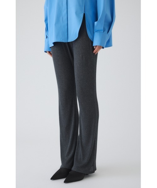 RIM.ARK（リムアーク）の「Fluffy touch rib jersey PT フラフィータッチリブジャージーパンツ（スラックス・レディース・チャコールグレー/ブラック・38/36）」の10枚目の写真