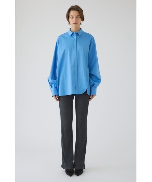 RIM.ARK（リムアーク）の「Fluffy touch rib jersey PT フラフィータッチリブジャージーパンツ（スラックス・レディース・チャコールグレー/ブラック・38/36）」の8枚目の写真