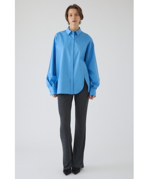 RIM.ARK（リムアーク）の「Fluffy touch rib jersey PT フラフィータッチリブジャージーパンツ（スラックス・レディース・チャコールグレー/ブラック・38/36）」の9枚目の写真