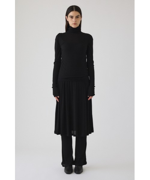 RIM.ARK（リムアーク）の「Fluffy touch rib jersey PT フラフィータッチリブジャージーパンツ（スラックス・レディース・チャコールグレー/ブラック・38/36）」の13枚目の写真