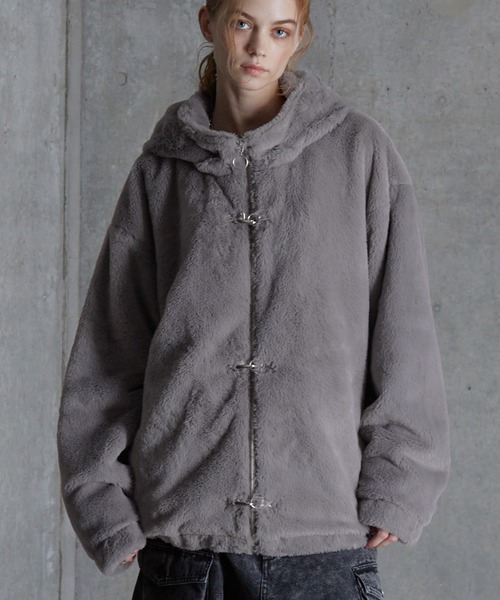 SERACE（セラス）の「【SERACE】2way fireman volume fur blouson