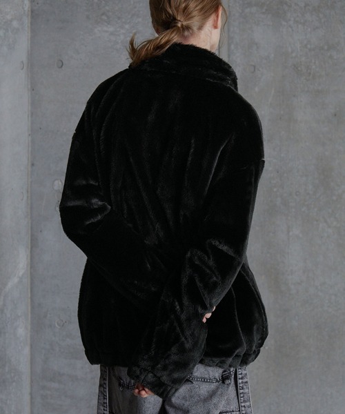 SERACE（セラス）の「【SERACE】2way fireman volume fur blouson