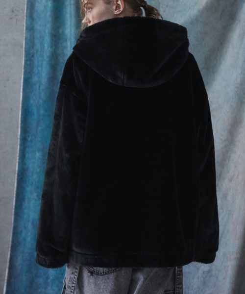 SERACE（セラス）の「【SERACE】2way fireman volume fur blouson